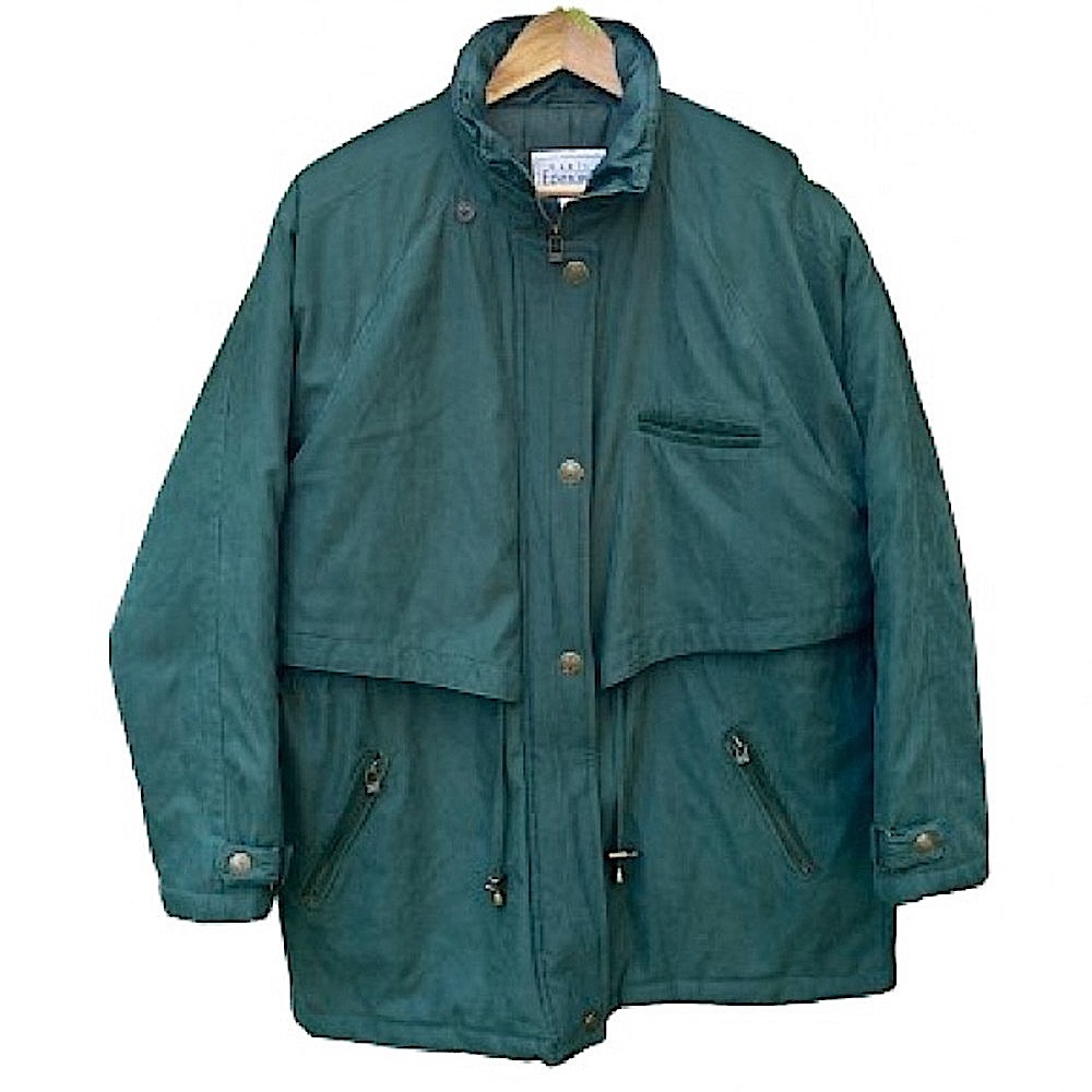 {basic editions} Vintage Green Winter Coat Jacket